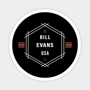 Bill Evans USA 1929 1980 Music D12 Magnet